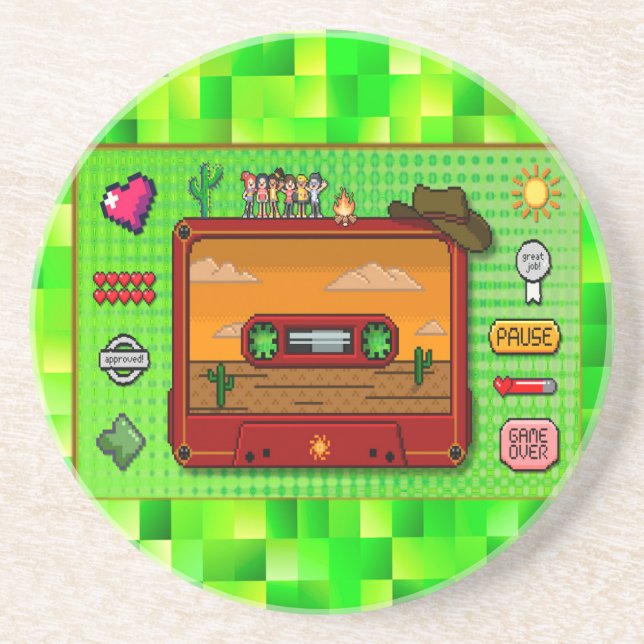 Jeans games pixel art. underlägg (Framsidan)