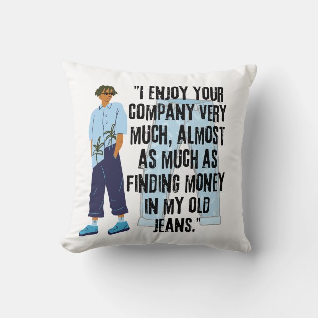 JEANS QUOTE KUDDE (Framsida)