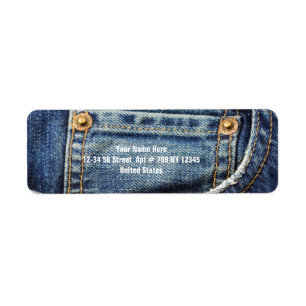 Jeans Returadress Etikett