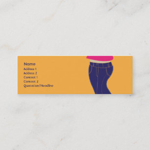 Jeans - smala mini visitkort