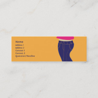 Jeans - smala mini visitkort