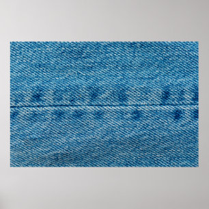 Jeans stänger av bakgrunden. Denim Sömmer. Blå f Poster