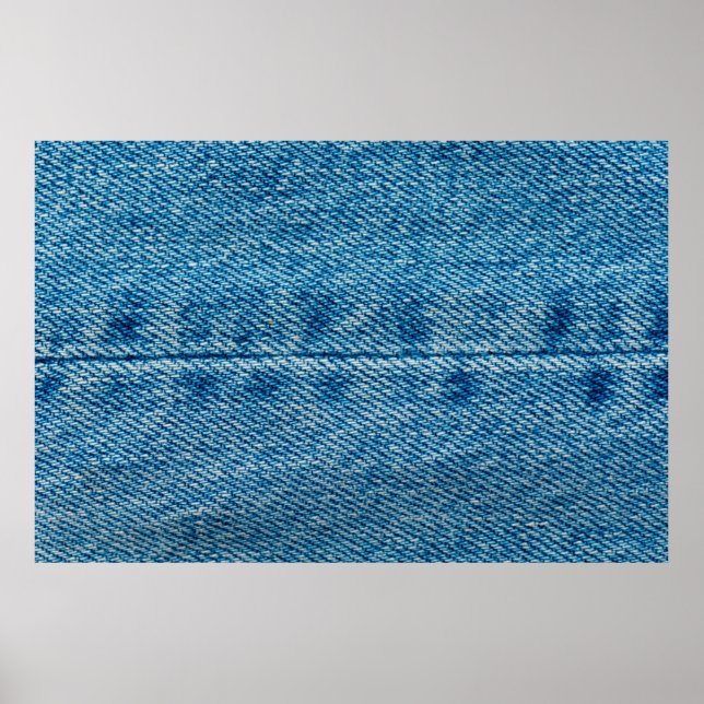 Jeans stänger av bakgrunden. Denim Sömmer. Blå f Poster (Framsidan)