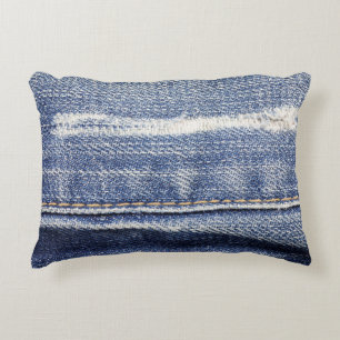 Jeans struktur bakgrund. prydnadskudde