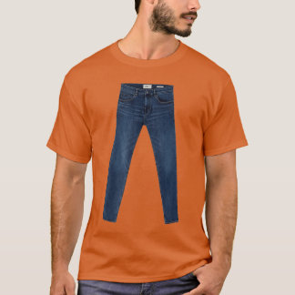 Jeansee par blå jeans rolig rolig ja t shirt