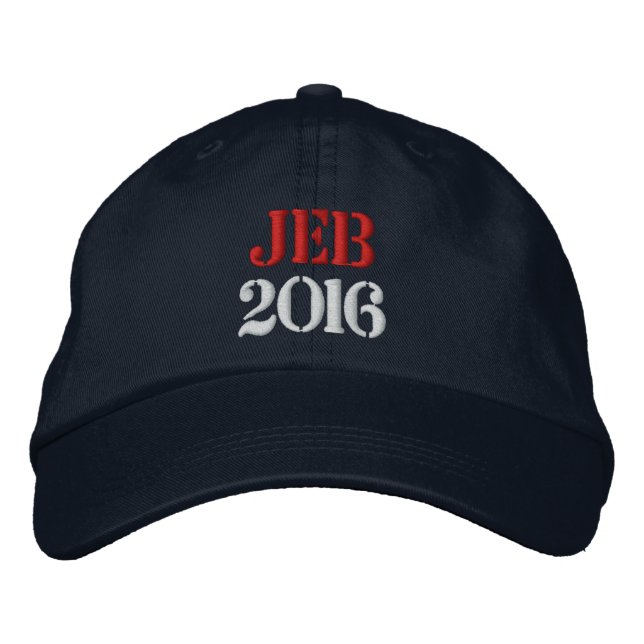 JEB 2016 Baseball Cap Broderad Keps (Framsida)