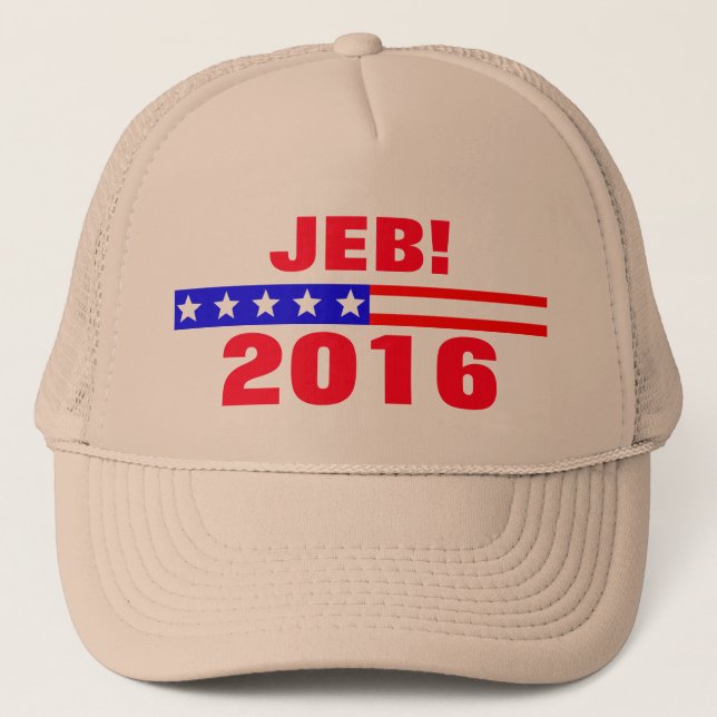 Jeb 2016 Presidentvalet i Kampanj Truckerkeps (Framsida)