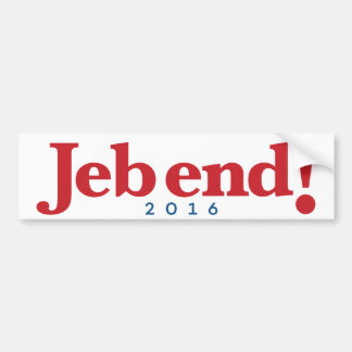 Jeb avslutar! 2016 bildekal