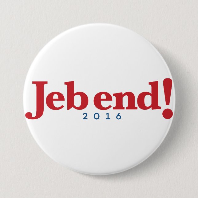 Jeb avslutar! 2016 knapp (Framsida)