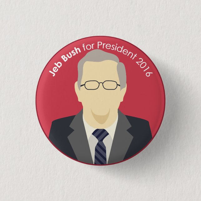 Jeb Bush 2016 för presidentservice knäppas Knapp (Framsida)