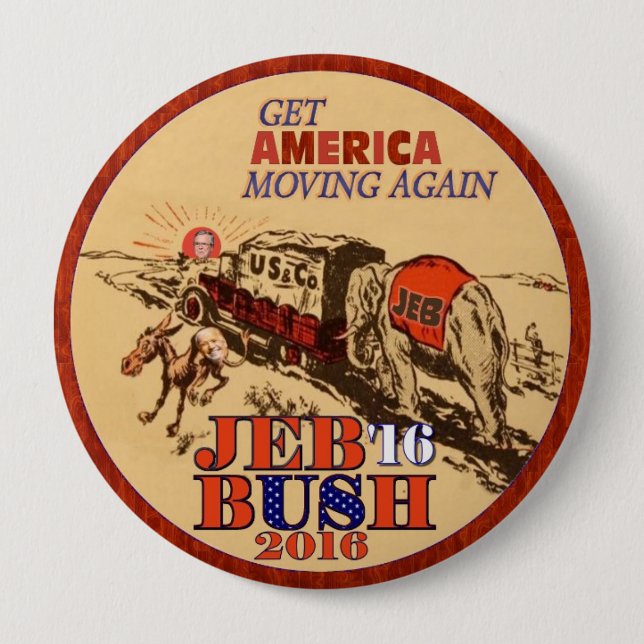 Jeb Bush 2016 Knapp (Framsida)