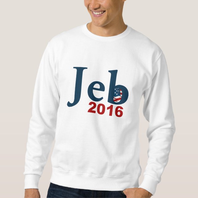 Jeb Bush 2016 Lång Ärmad Tröja (Framsida)