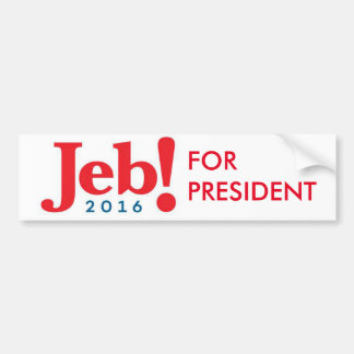 Jeb Bush för den presidentbildekalet 2016 Bildekal