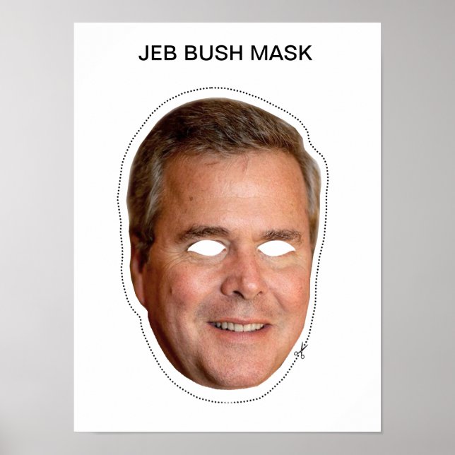 Jeb Bush Mask Poster (Framsidan)