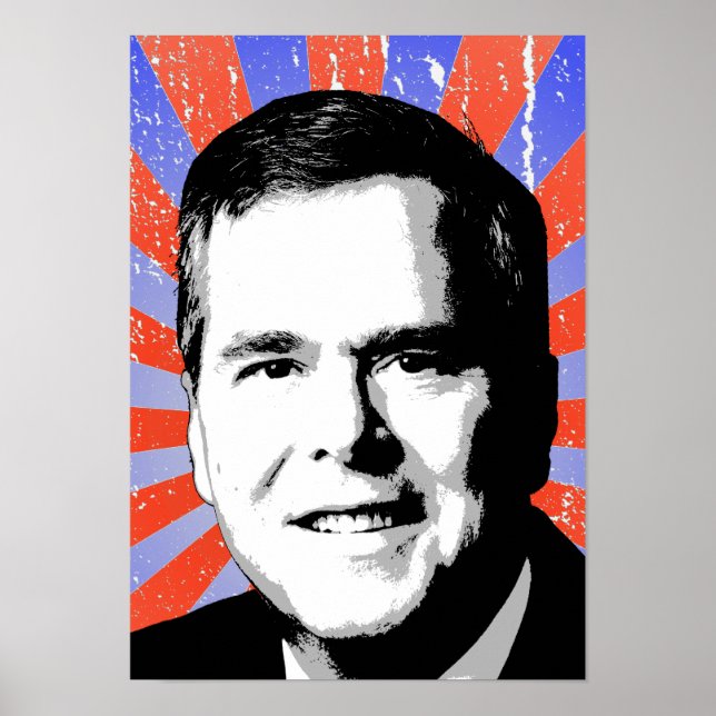 Jeb Bush Porträtt Poster (Framsidan)