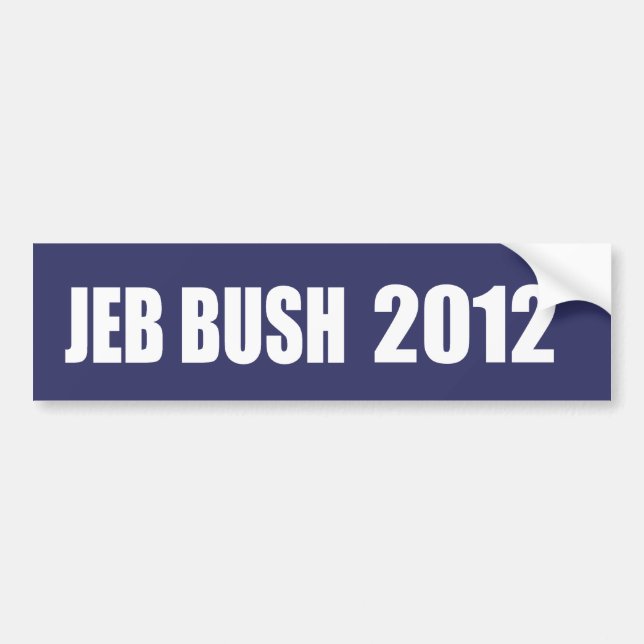 JEB BUSH Valmaterial Bildekal (Framsidan)
