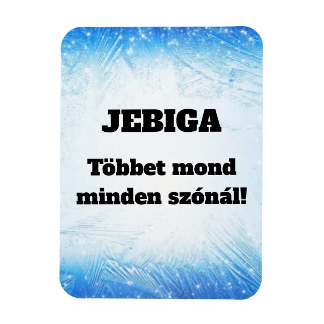 JEBIGA Säger mer än tusen ord! kylskåpsmagnet Magnet (Vertikal)