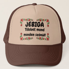 JEBIGA Többet mond minden szónál! barna mici Keps