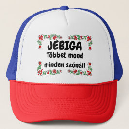 JEBIGA Többet mond minden szónál! piros-kék mici Keps