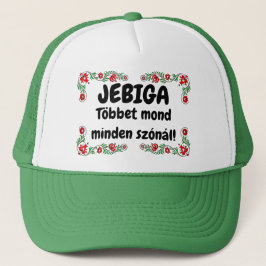 JEBIGA Többet mond minden szónál! zöld mici Keps