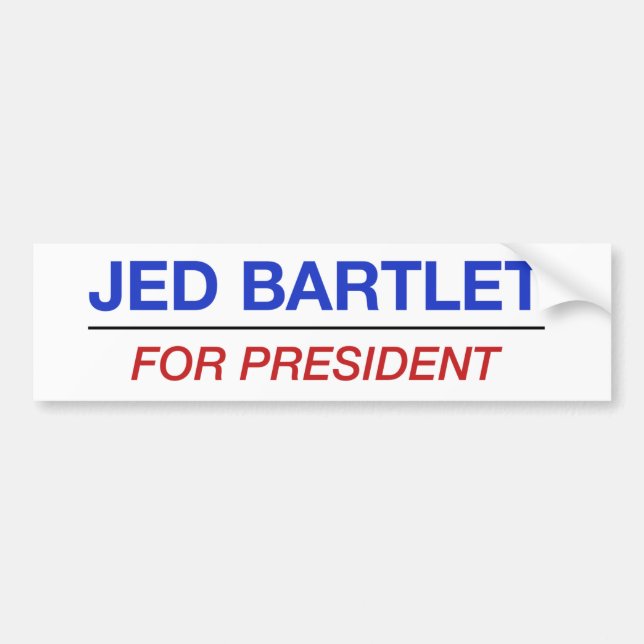 JED BARTLET för presidentbildekal Bildekal (Framsidan)
