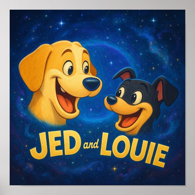 "Jed & Louie" Poster (Framsidan)