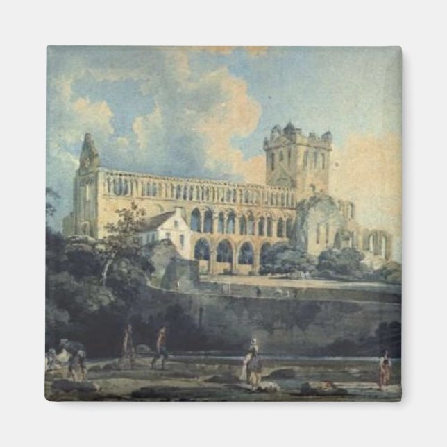Jedburgh Abbey av Thomas Girtin Magnet (Framsidan)