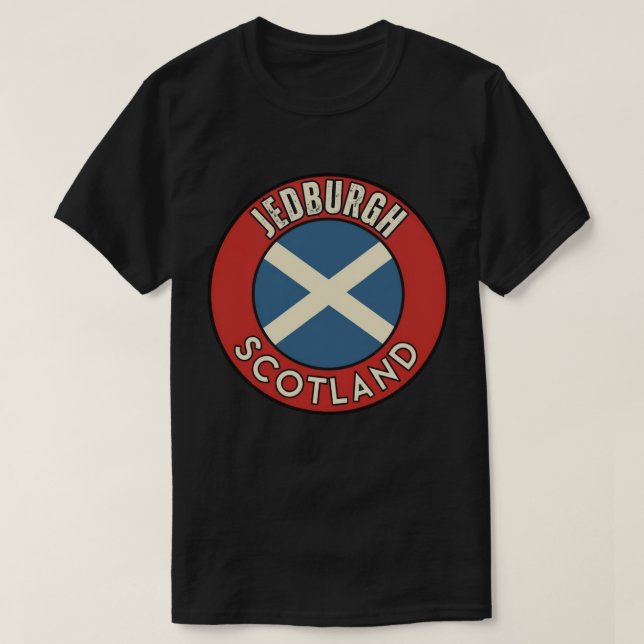 Jedburgh, Skottland T Shirt (Design framsida)