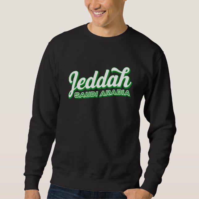 Jeddah Saudiarabien Lång Ärmad Tröja (Framsida)