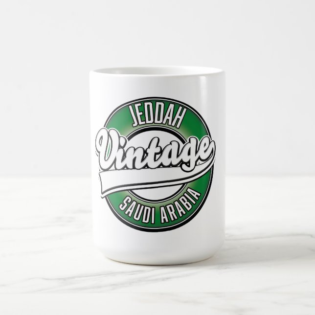 Jeddah Saudiarabien logotyp Kaffemugg (Center)