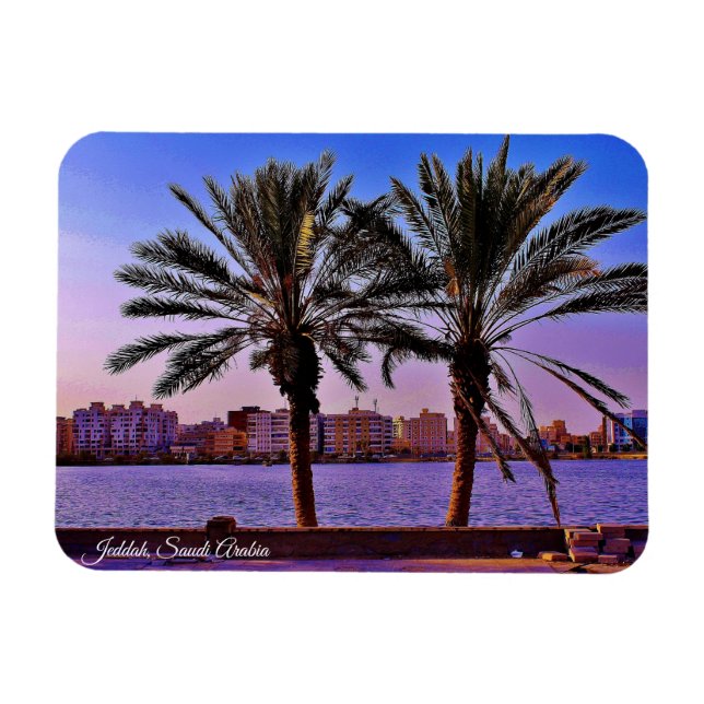 Jeddah, Saudiarabien Magnet (Horisontell)