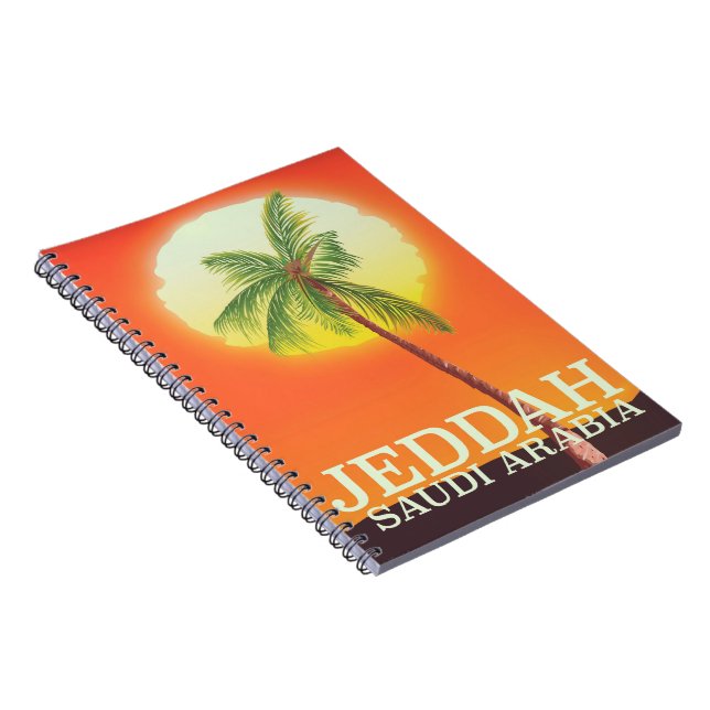 Jeddah Saudiarabien Semesteraffisch Anteckningsbok (Högra Sidan)