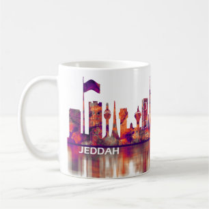 Jeddah Sudi Arabia Skyline Kaffemugg