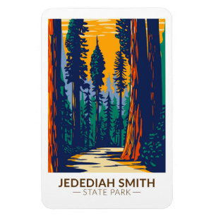 Jedediah Smith Redwood State Park Kalifornien Magnet