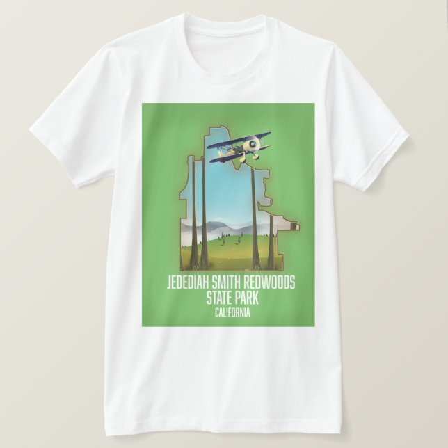 Jedediah Smith Redwood State Park T Shirt (Design framsida)