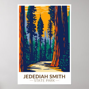 Jedediah Smith Redwoods State Park Kalifornien Poster
