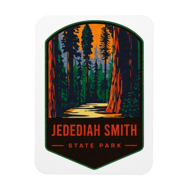 Jedediah Smith State Park Magnet (Vertikal)