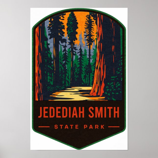 Jedediah Smith State Park Poster (Framsidan)