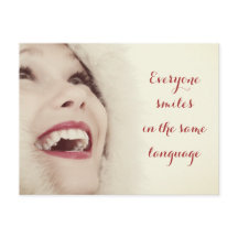 Jeder lächelt in derselben Sprache