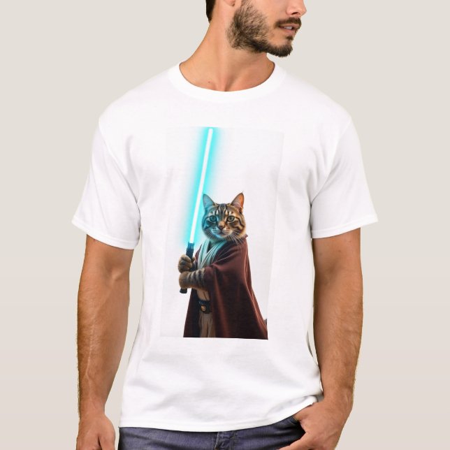 Jedi Tassar: Striden om Kittens i Cosmic T Shirt (Framsida)