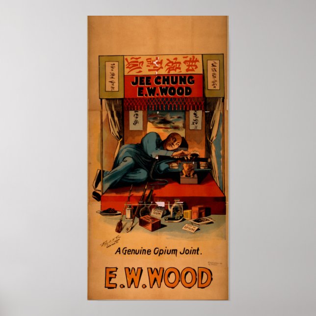 JEE CHUNG Äkta Opium Joint VAUDEVILLE Poster (Framsidan)