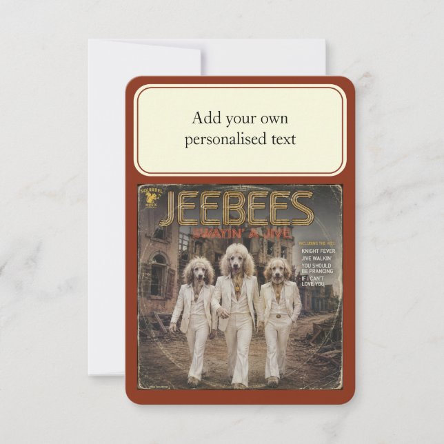 Jeebees Album: en Parodi Inbjudningar (Framsida)