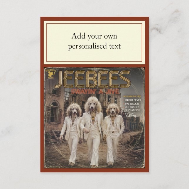 Jeebees Album: en Parodi Rådkort (Framsida)