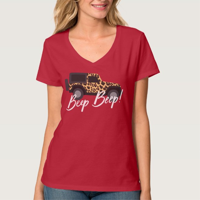 Jeep Beep Shirt T Shirt (Framsida)