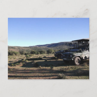 Jeep landskaps safari vykort