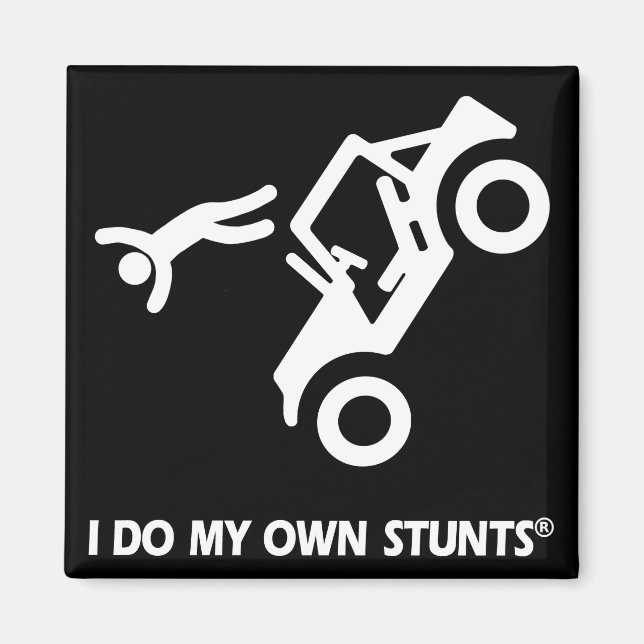 Jeep My Own Stunts Magnet (Framsidan)