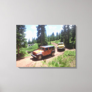 Jeep rubicon moutain äventyr canvas