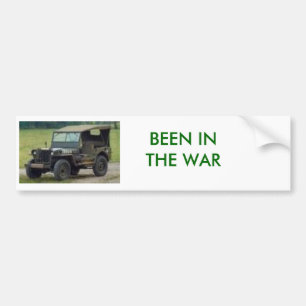 JEEP VART I KRIG BILDEKAL