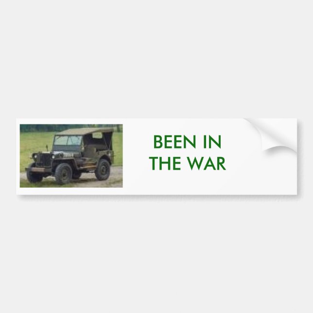 JEEP VART I KRIG BILDEKAL (Framsidan)