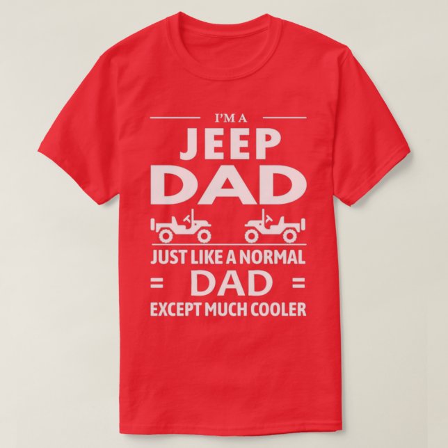 JeepDadOffroading4x4OffRoadGift  T Shirt (Design framsida)